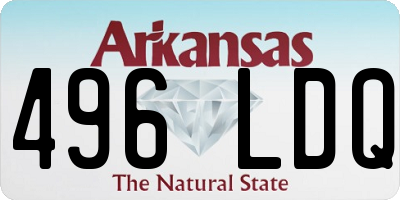 AR license plate 496LDQ