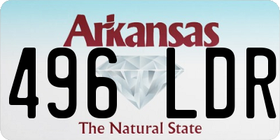 AR license plate 496LDR