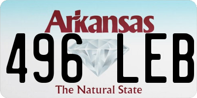 AR license plate 496LEB