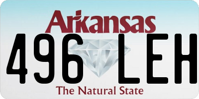 AR license plate 496LEH