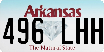 AR license plate 496LHH