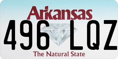 AR license plate 496LQZ