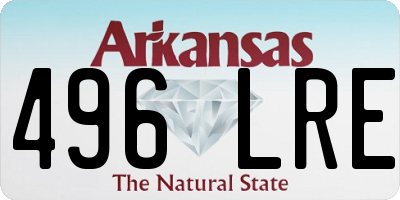 AR license plate 496LRE