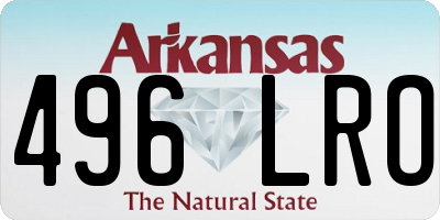 AR license plate 496LRO