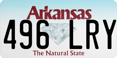 AR license plate 496LRY