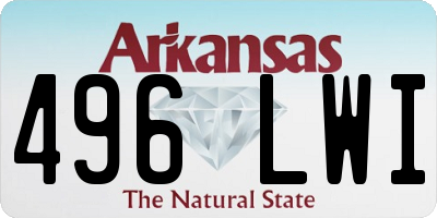 AR license plate 496LWI
