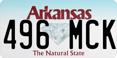 AR license plate 496MCK