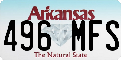 AR license plate 496MFS
