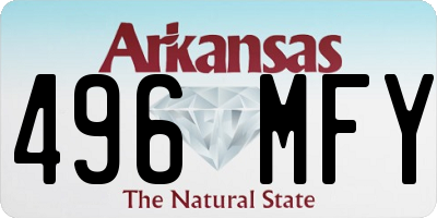 AR license plate 496MFY