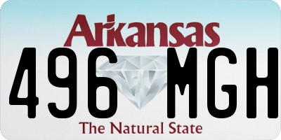 AR license plate 496MGH