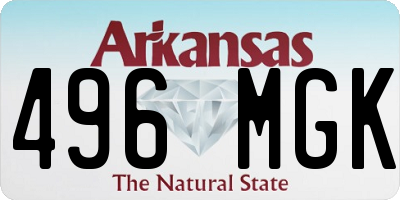 AR license plate 496MGK