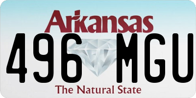AR license plate 496MGU
