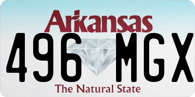 AR license plate 496MGX
