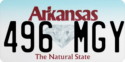 AR license plate 496MGY
