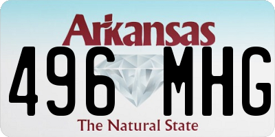 AR license plate 496MHG