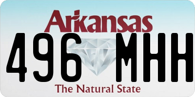 AR license plate 496MHH