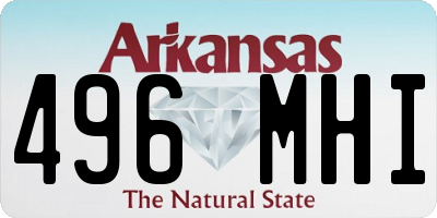 AR license plate 496MHI