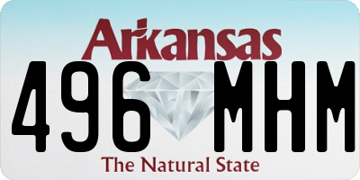AR license plate 496MHM