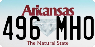 AR license plate 496MHO