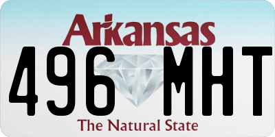 AR license plate 496MHT