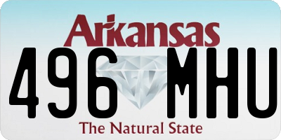 AR license plate 496MHU