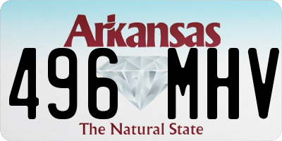 AR license plate 496MHV