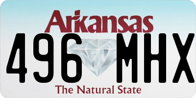 AR license plate 496MHX