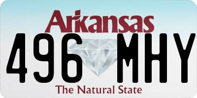 AR license plate 496MHY