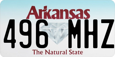 AR license plate 496MHZ