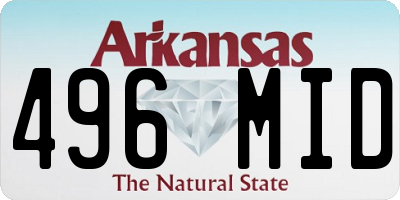 AR license plate 496MID