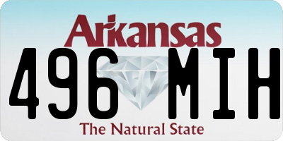 AR license plate 496MIH