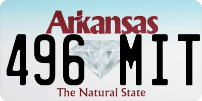 AR license plate 496MIT