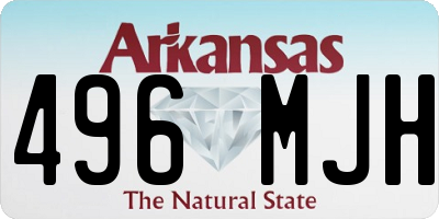 AR license plate 496MJH