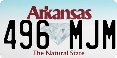 AR license plate 496MJM