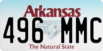AR license plate 496MMC
