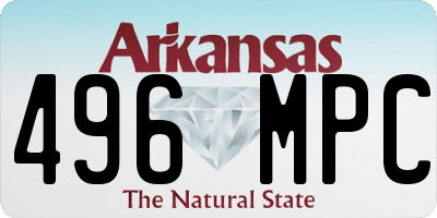 AR license plate 496MPC