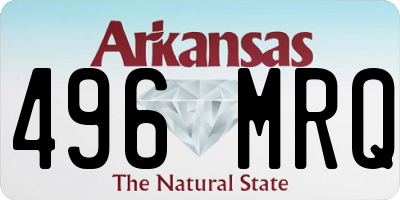 AR license plate 496MRQ