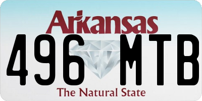 AR license plate 496MTB
