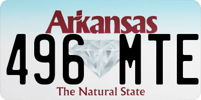 AR license plate 496MTE