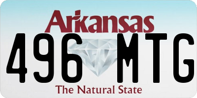 AR license plate 496MTG