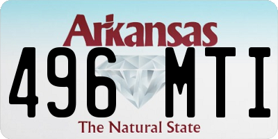AR license plate 496MTI