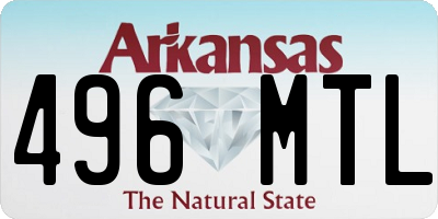 AR license plate 496MTL