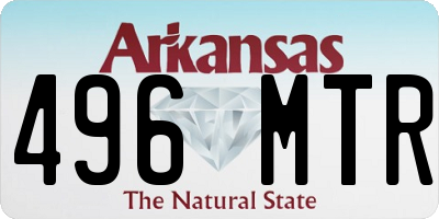 AR license plate 496MTR