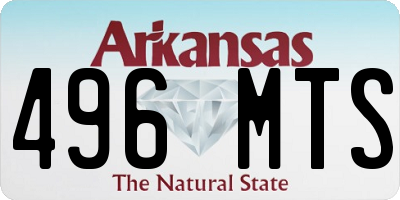AR license plate 496MTS