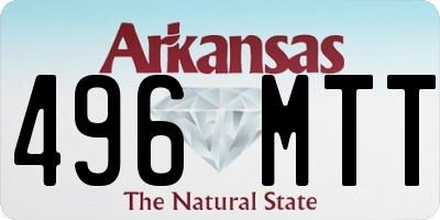 AR license plate 496MTT