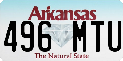 AR license plate 496MTU