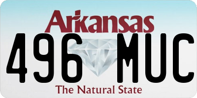 AR license plate 496MUC