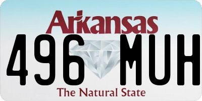 AR license plate 496MUH