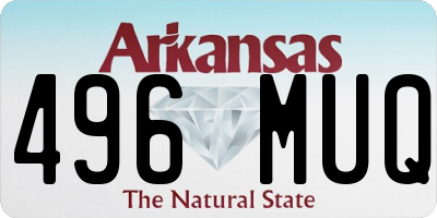 AR license plate 496MUQ