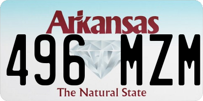AR license plate 496MZM